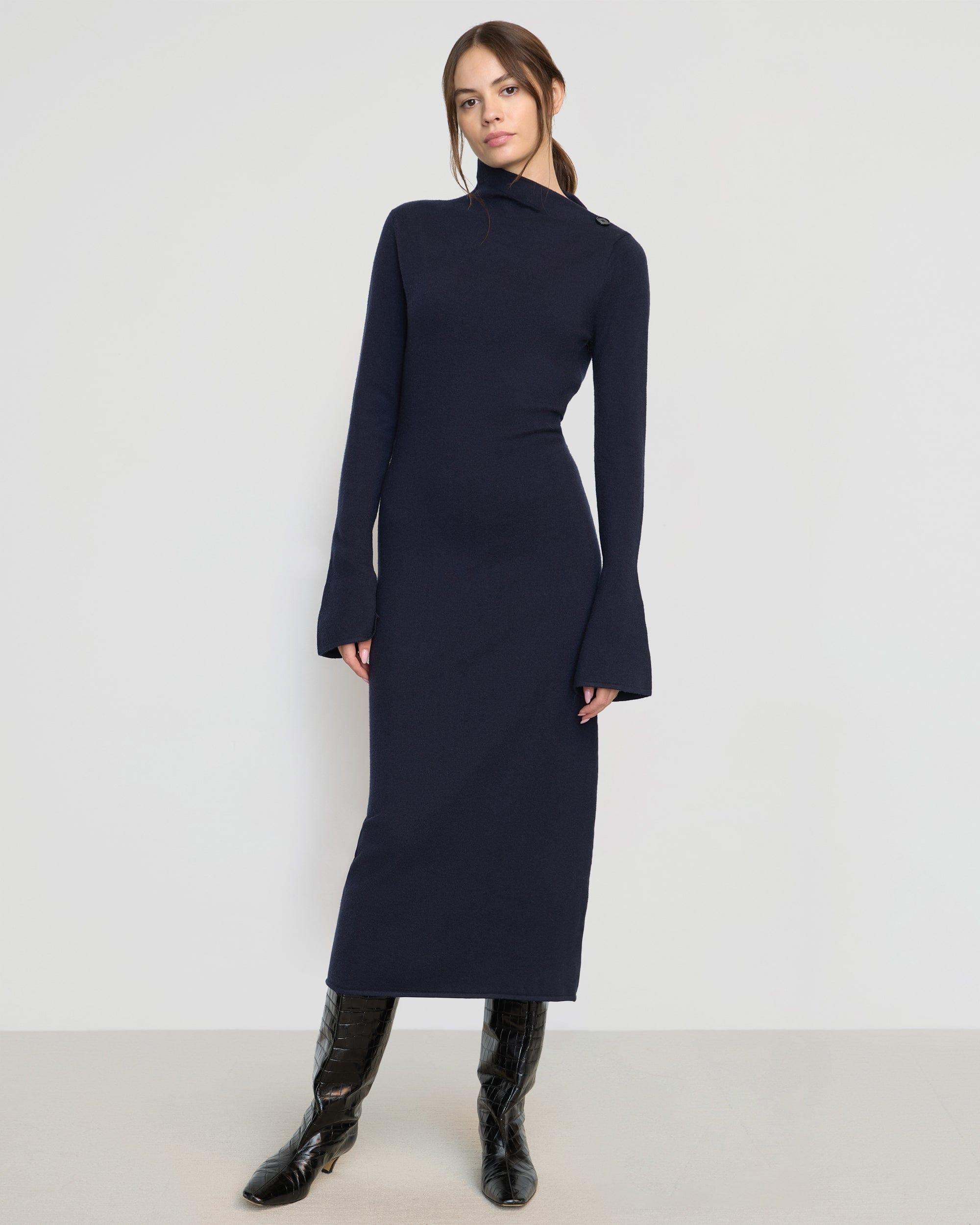 Keaton Bell-Sleeve Midi Dress Product Image