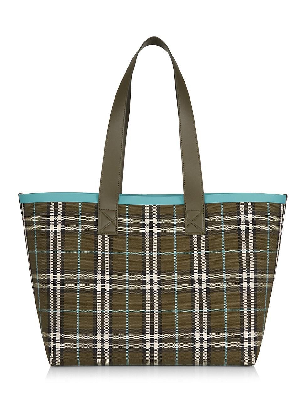 London Check Canvas Tote Bag Product Image