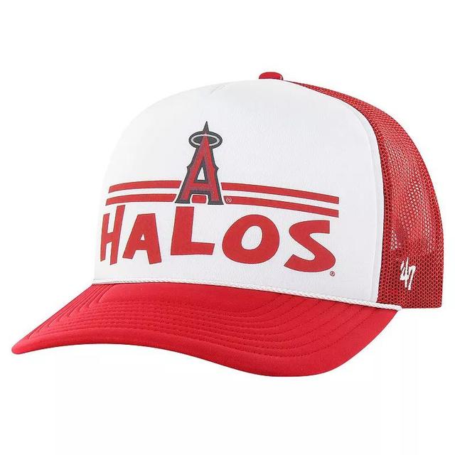 Mens 47 Los Angeles Angels Retro Region Foam Trucker Adjustable Hat Product Image