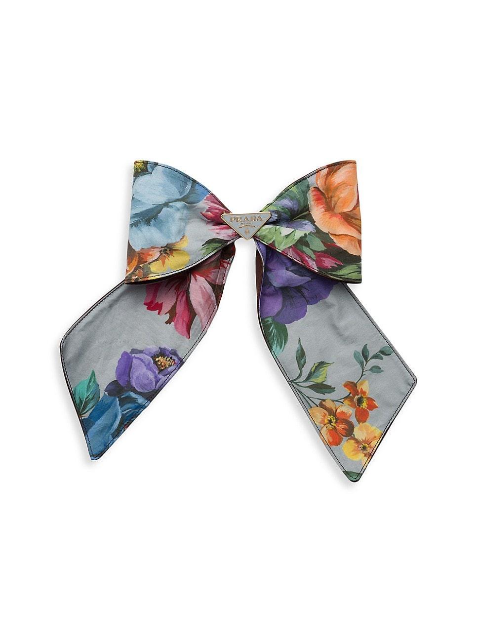 Womens Printed Fabric Hair Clip Product Image