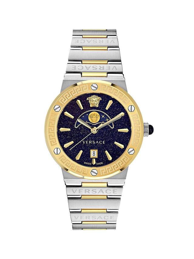 Versace Greca Logo Moonphase Watch, 38mm Product Image