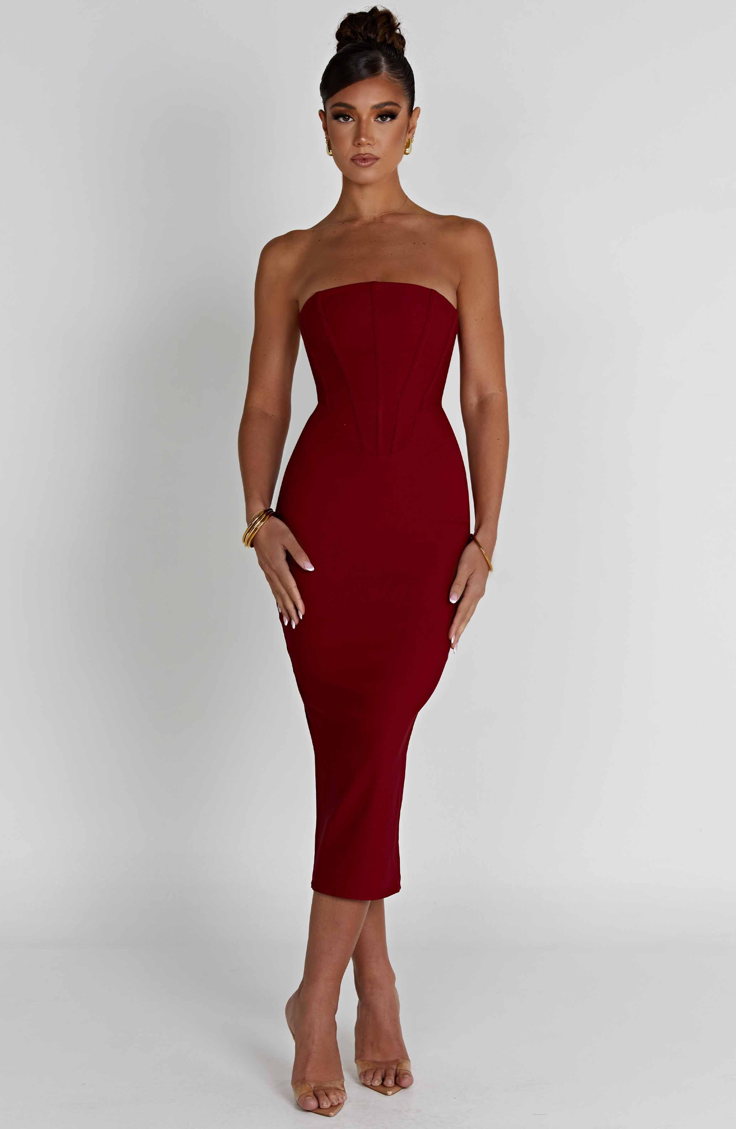 Amore Midi Dress - Red Product Image