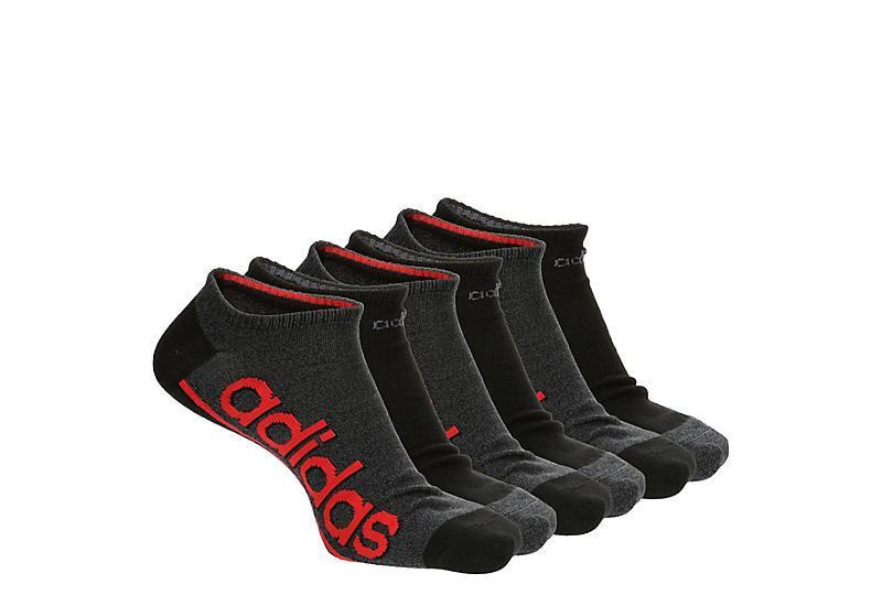 Adidas Men's Medium Superlite Linear 3 No Show Socks 6 Pairs Product Image