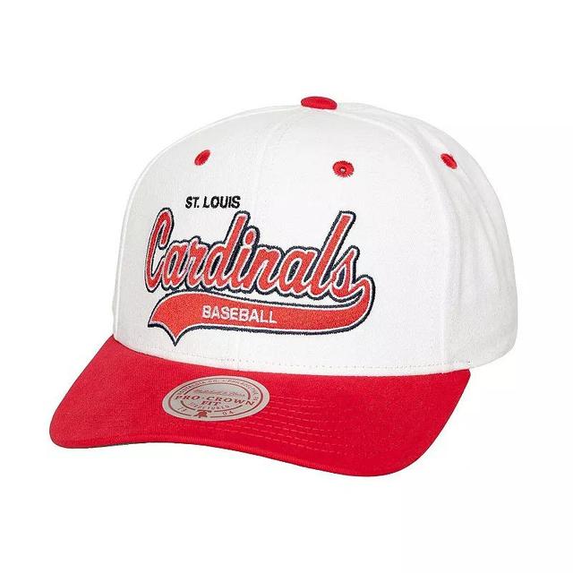 Mens Mitchell & Ness St. Louis Cardinals Cooperstown Collection Tail Sweep Pro Snapback Hat Product Image