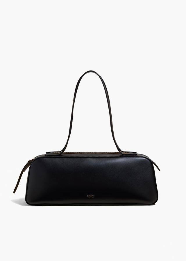 Simona Shoulder Bag in Black Leather Product Image