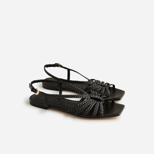 New Capri braided sandals in leather Product Image