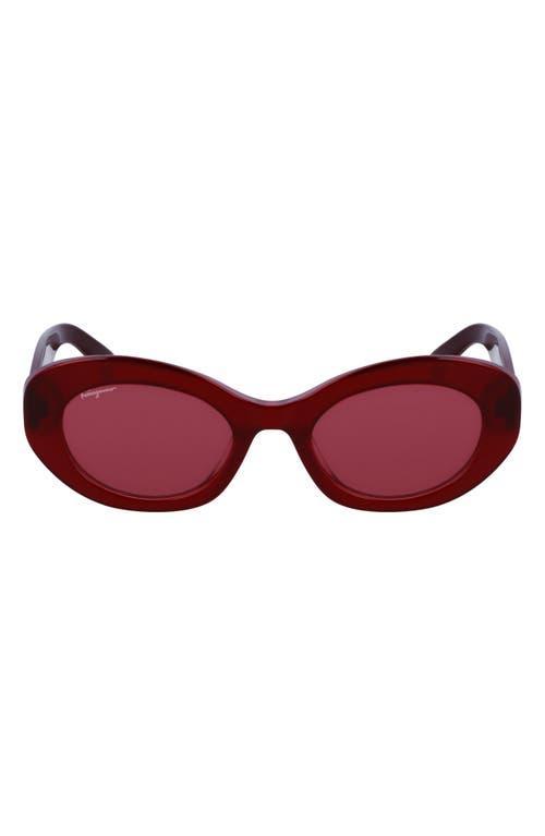 Ferragamo Oval Sunglasses, 53mm Product Image