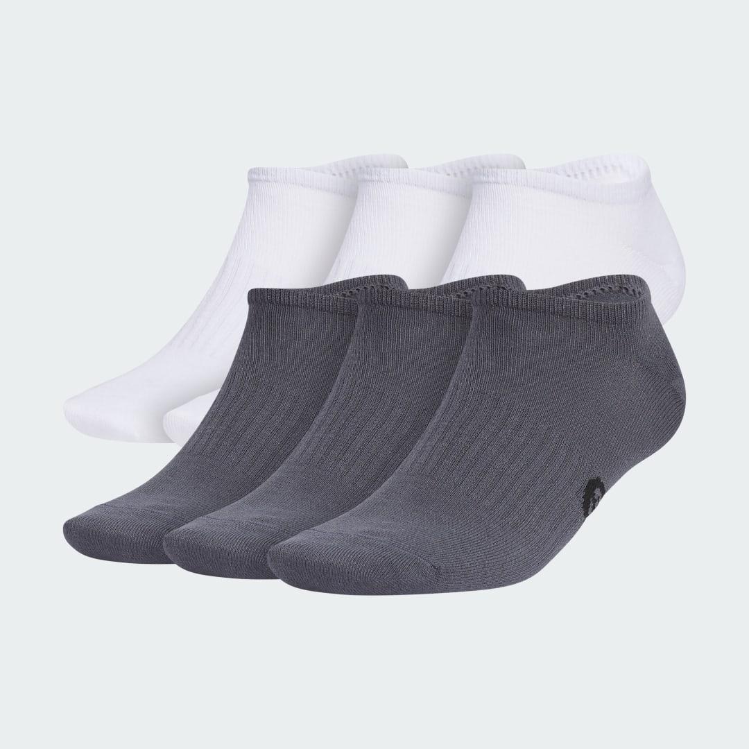 adidas Superlite Classic 6-Pack No-Show Socks White L Product Image