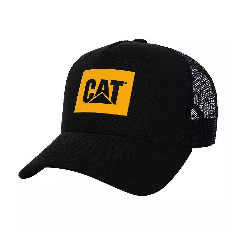 Mens Caterpillar Cat Logo 5-Panel Trucker Cap Product Image