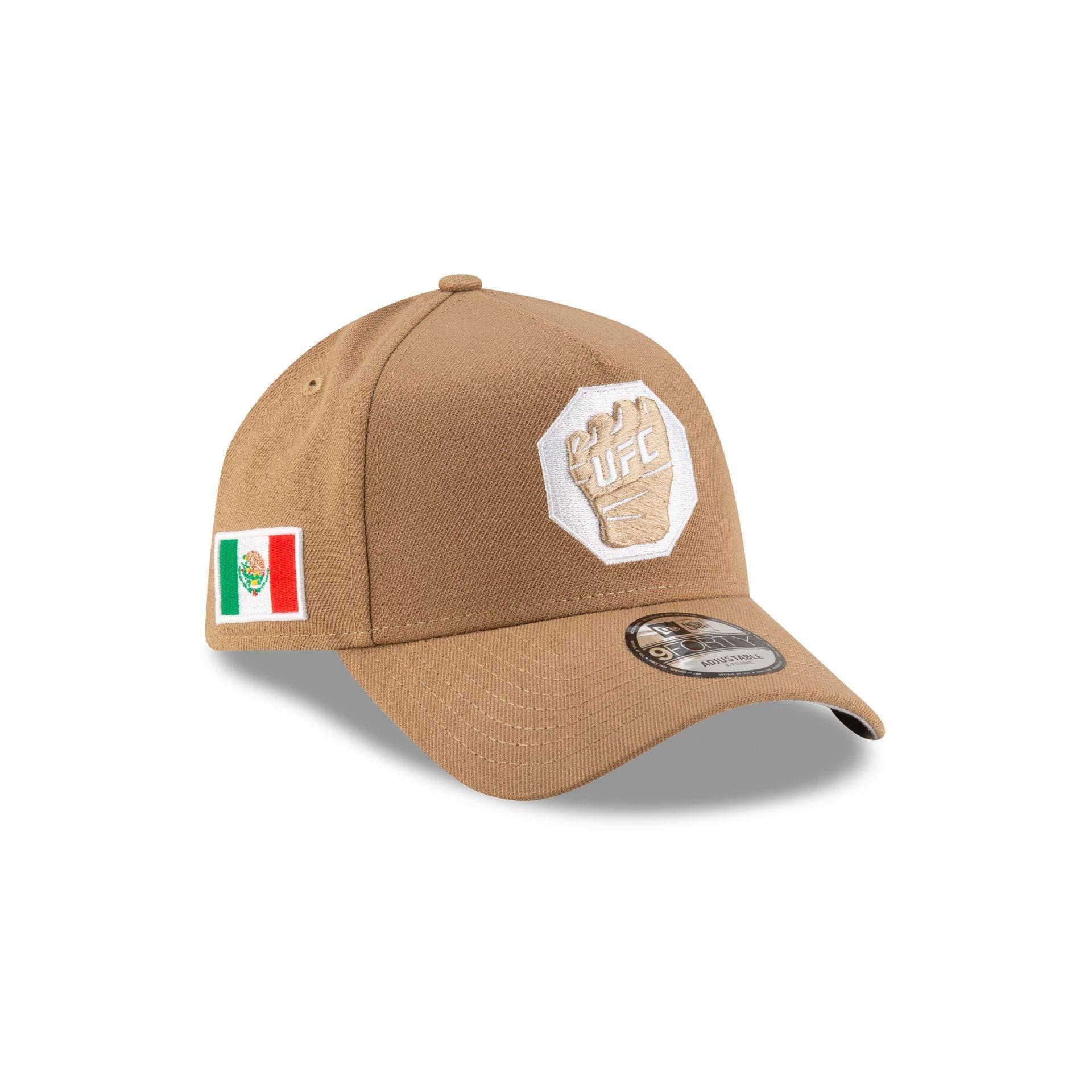 UFC Mexico Khaki 9FORTY A-Frame Snapback Hat Male Product Image