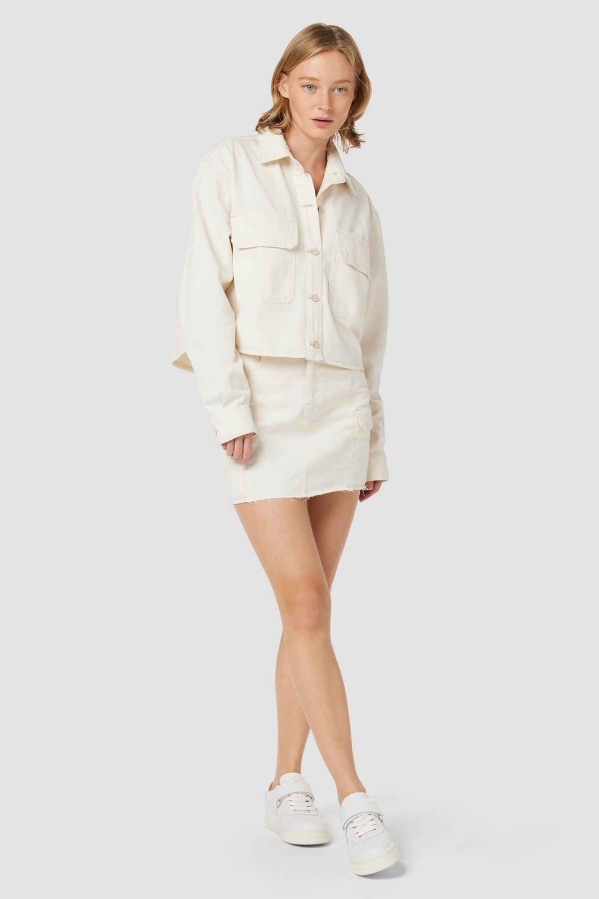 Cropped Oversized Shirt Female Product Image