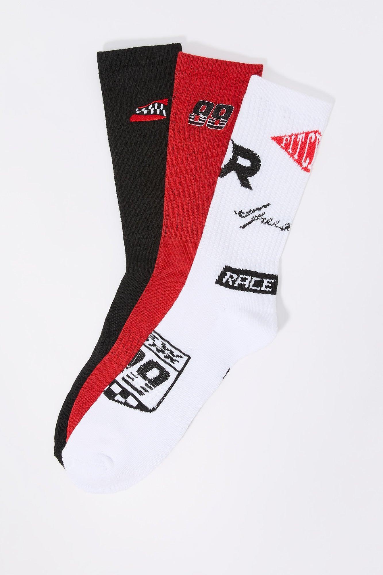 Racer Crew Socks (3 Pack) Male Product Image