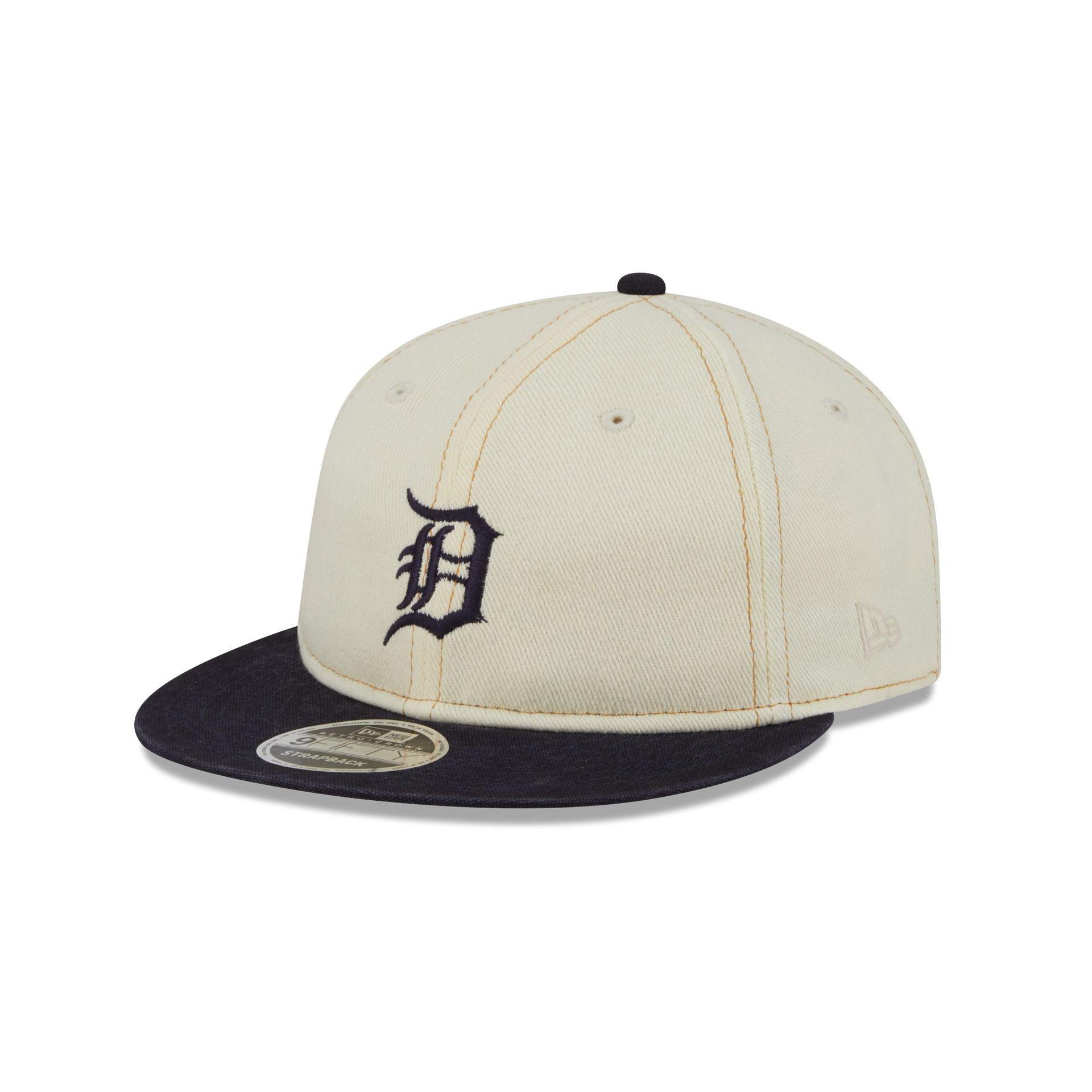 Detroit Tigers Chrome Denim Retro Crown 9FIFTY Adjustable Hat Male Product Image