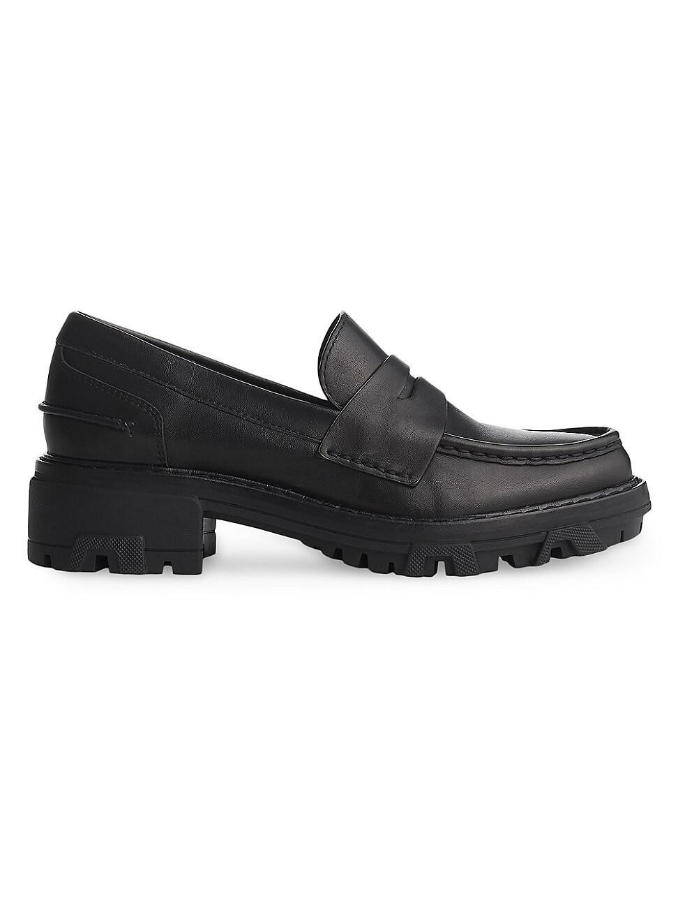 Womens Shiloh Leather Lug-Sole Loafers Product Image