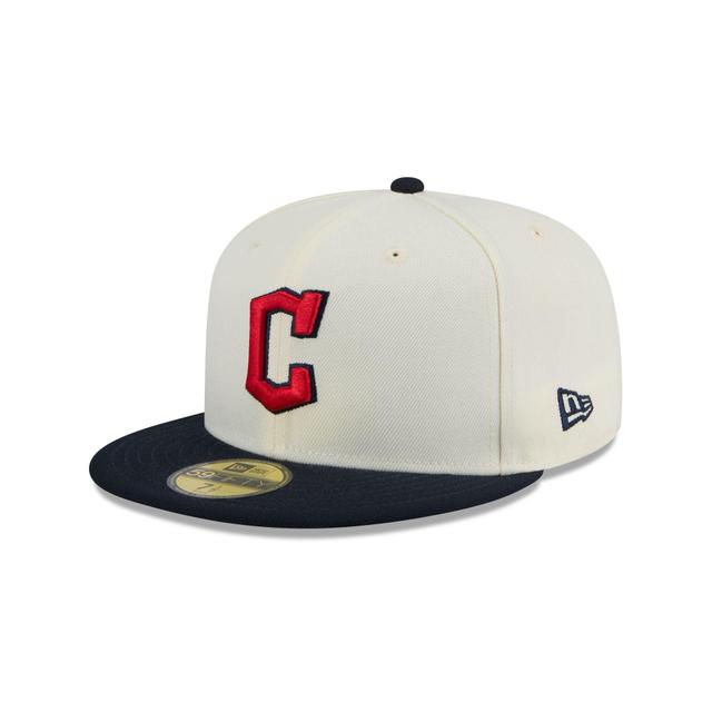 Cleveland Guardians Chrome 59FIFTY Fitted Hat Male Product Image