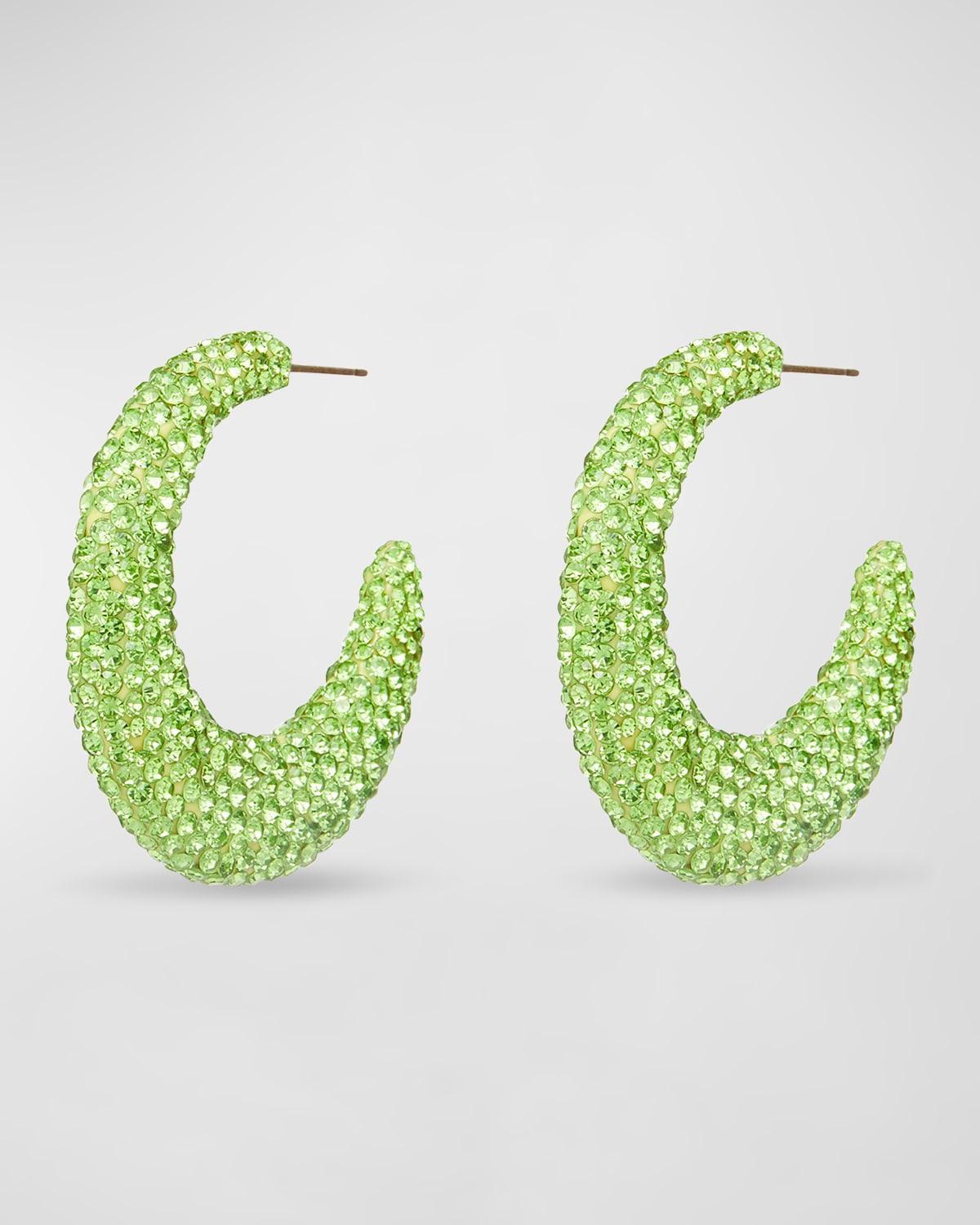 Archer Pave Hoop Earrings Product Image