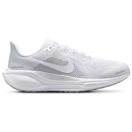 Nike Mens Nike Zoom Pegasus 41 Wide - Mens Shoes White/White/Pure Platinum Product Image