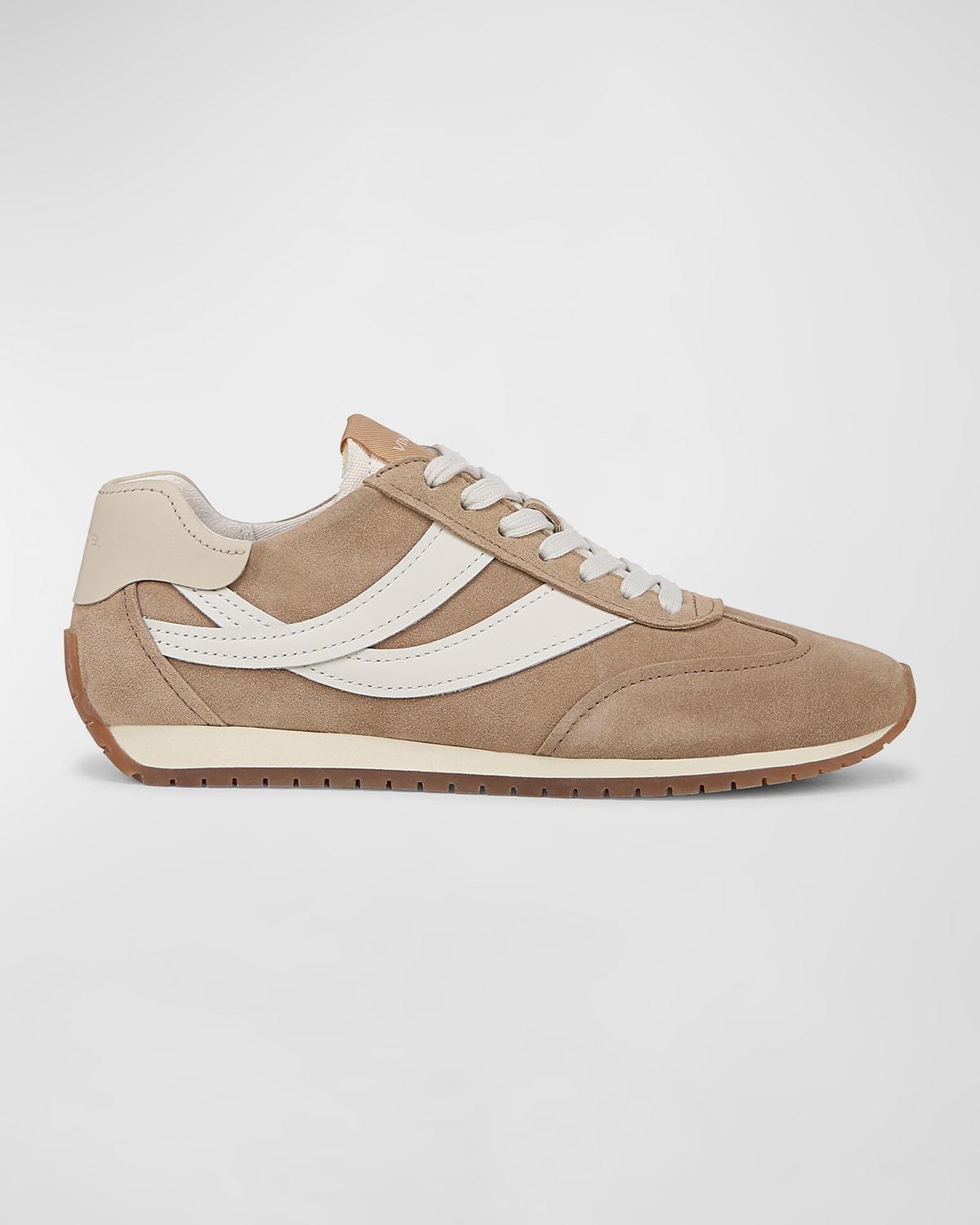 Womens Oasis Runner Suede & Metallic Leather Sneakers Product Image