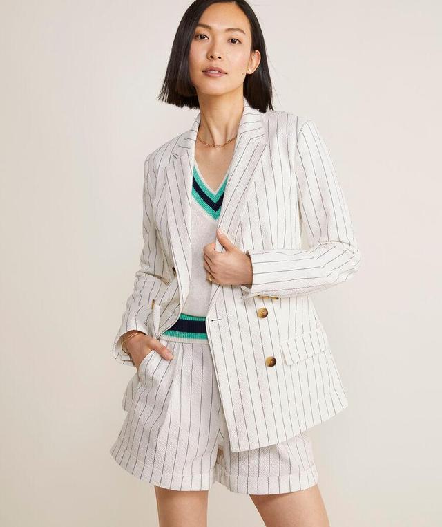 Seersucker Double-Breasted Blazer Product Image