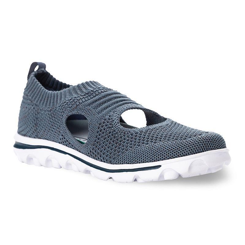 Propet TravelActiv Avid Womens Slip-On Sneakers Blue Product Image