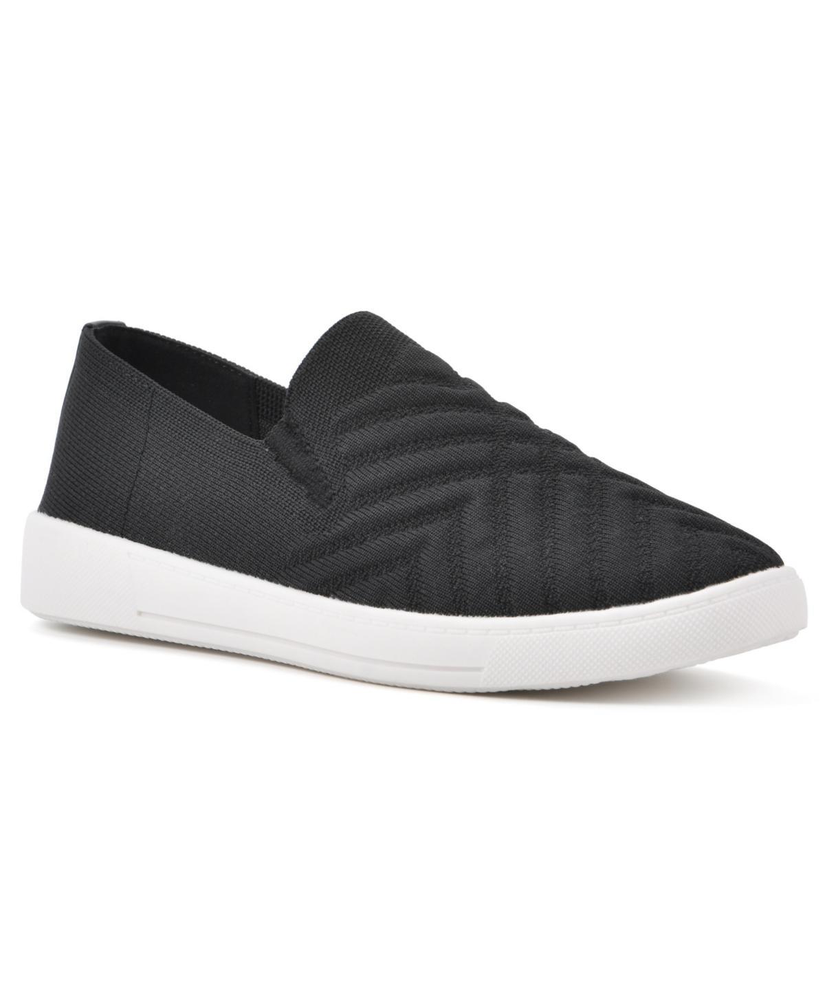 White Mountain Womens Until Slip On Sneakers - Black Product Image