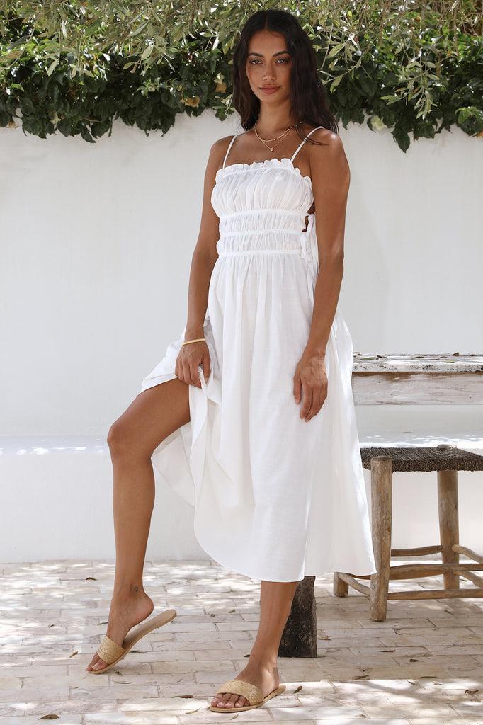 Home To You Maxi Dress White Product Image