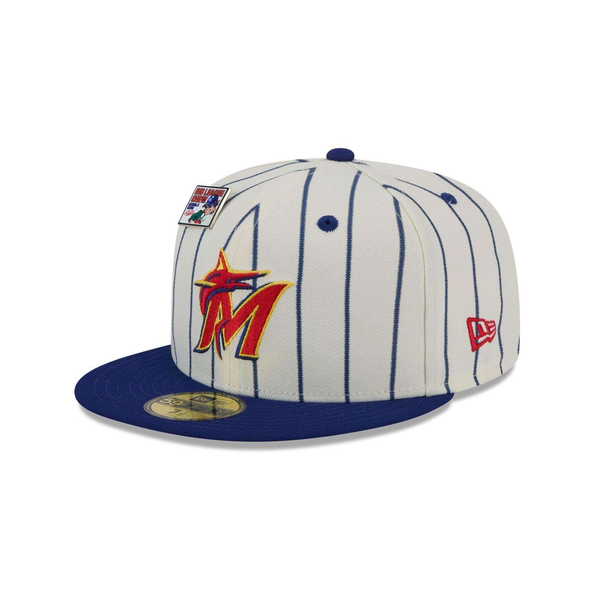 Big League Chew X Miami Marlins Pinstripe 59FIFTY Fitted Hat Male Product Image