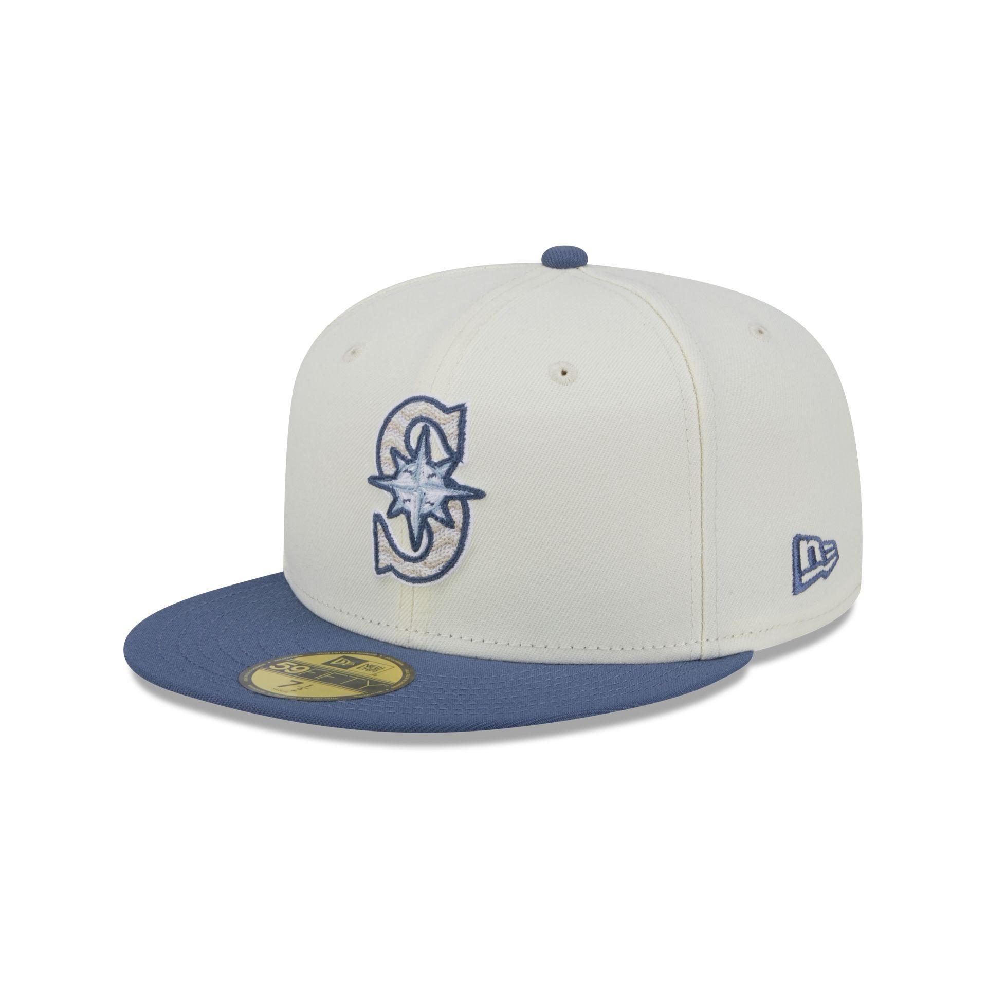 Seattle Mariners Wavy Chainstitch 59FIFTY Fitted Hat Male Product Image