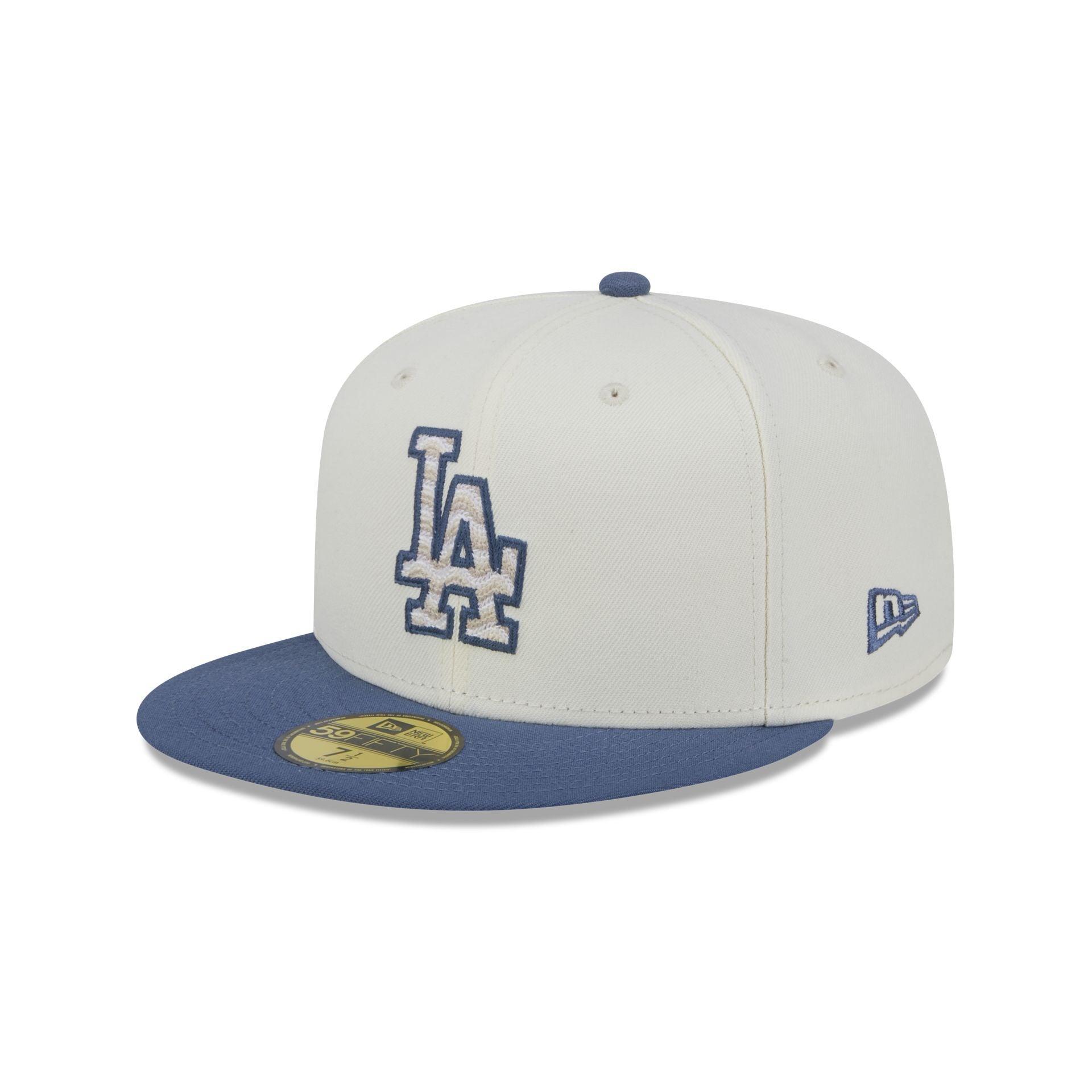 Los Angeles Dodgers Wavy Chainstitch 59FIFTY Fitted Hat Male Product Image