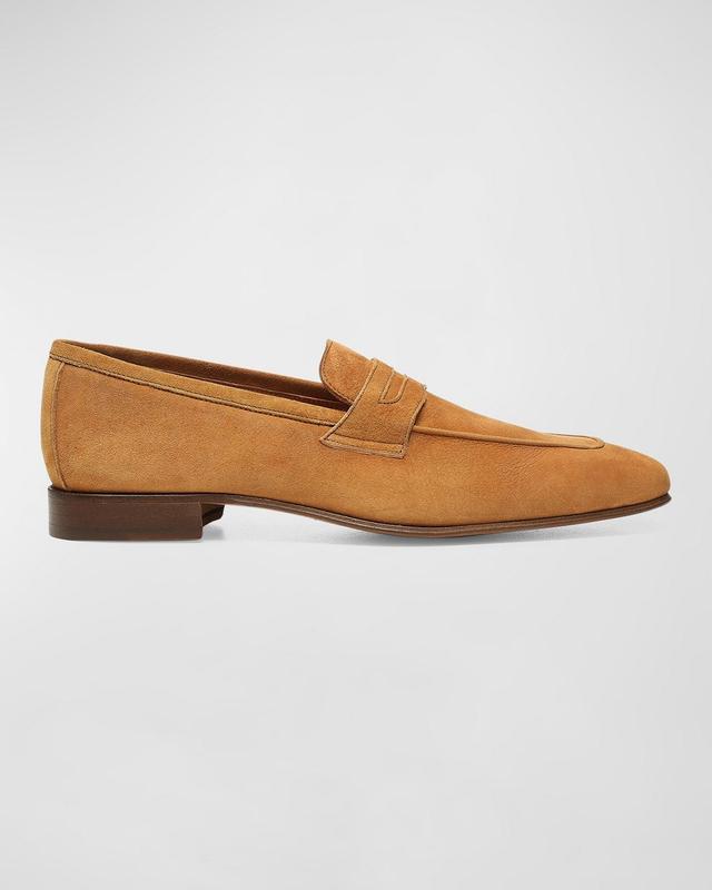 Donald Pliner Mens Jayce Suede Penny Loafers Product Image