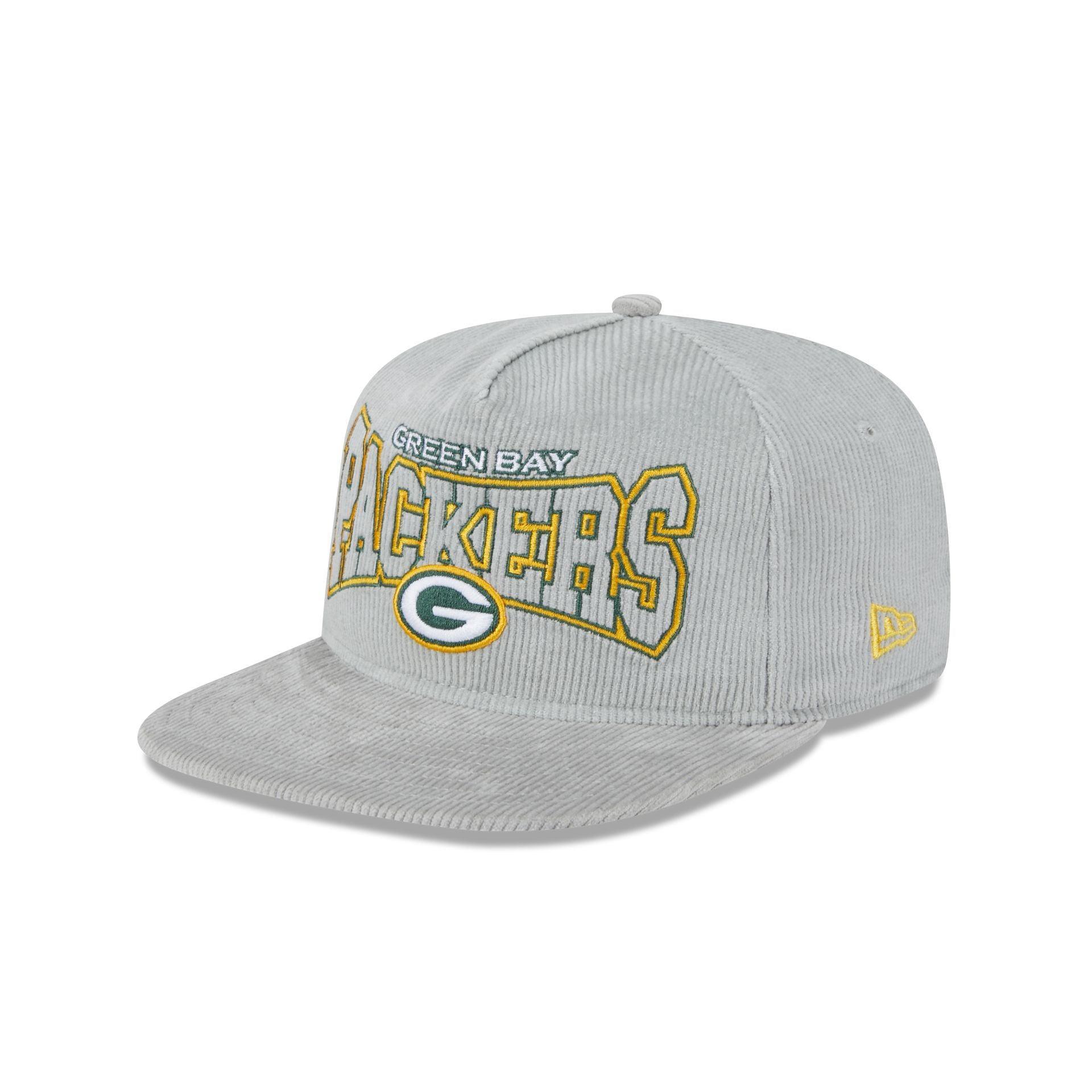 Green Bay Packers Gray Cord Golfer Hat Male Product Image