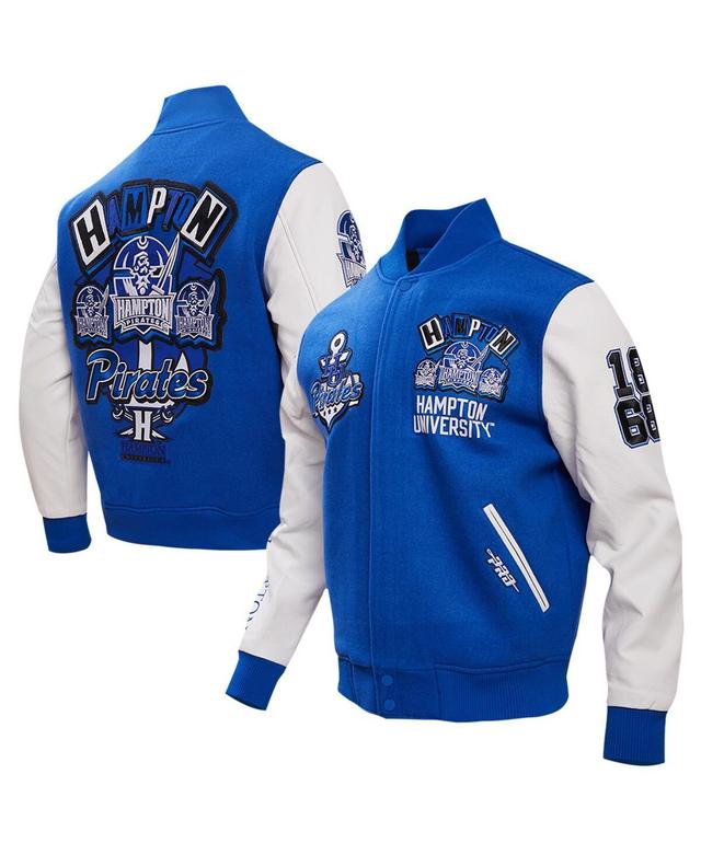 Mens Pro Standard Royal Hampton Pirates Homecoming Varsity Full-Snap Jacket Product Image