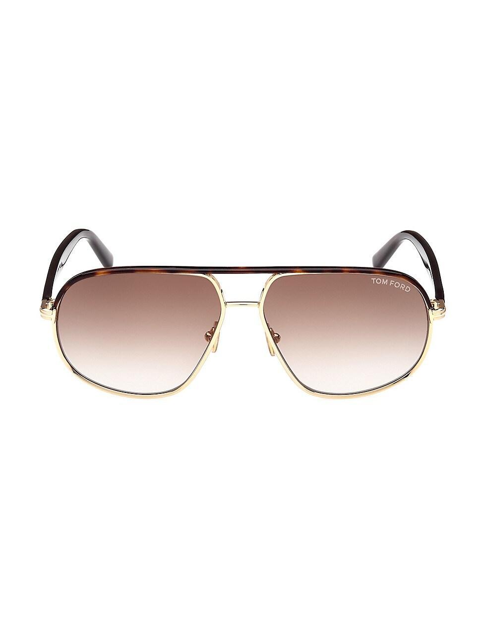 TOM FORD Maxwell 59mm Pilot Sunglasses Product Image