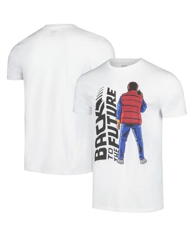 American Classics Mens White Back to the Future Graphic T-Shirt Product Image