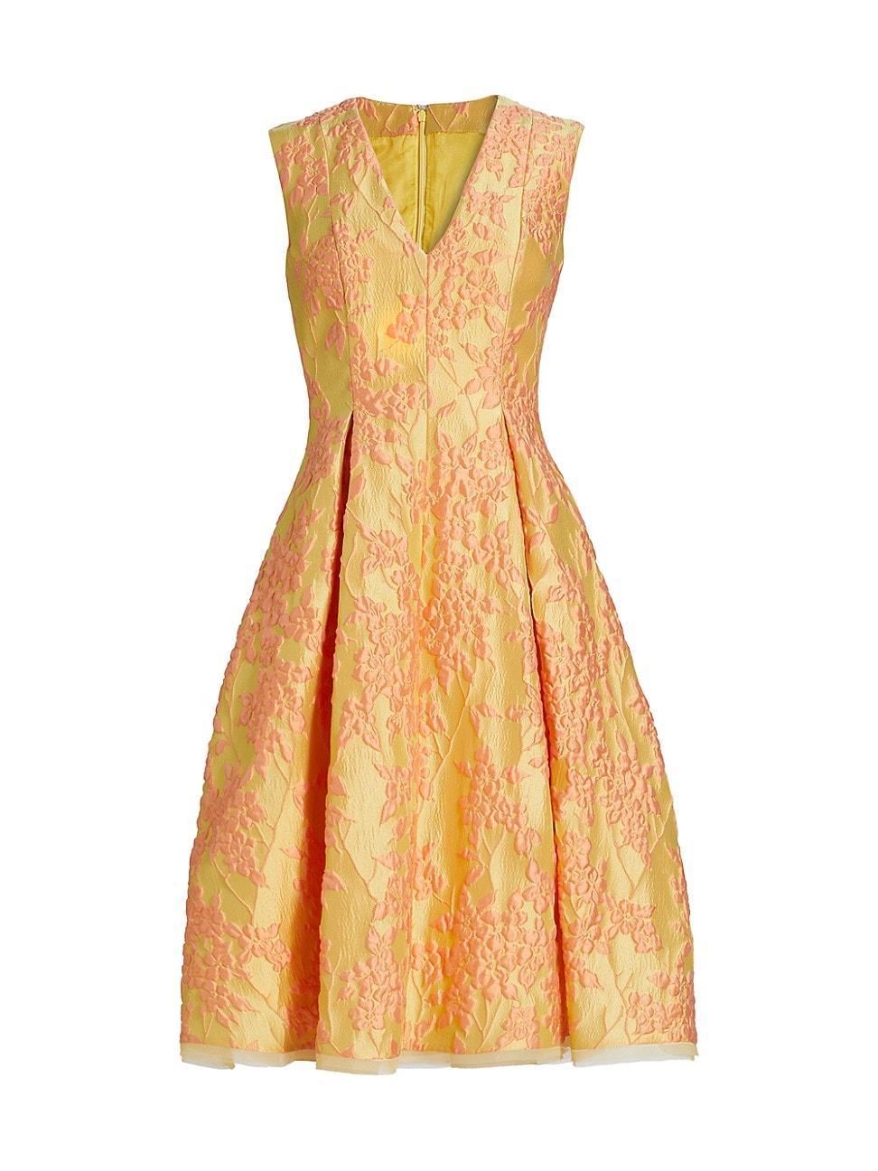 Womens Mimosa Jacquard Cocktail Dress Product Image