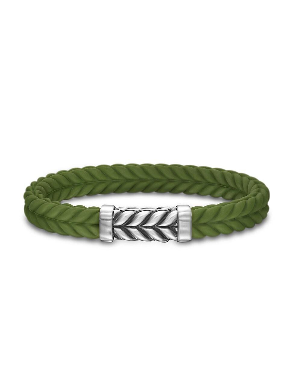 Mens Chevron Bracelet in Rubber Product Image