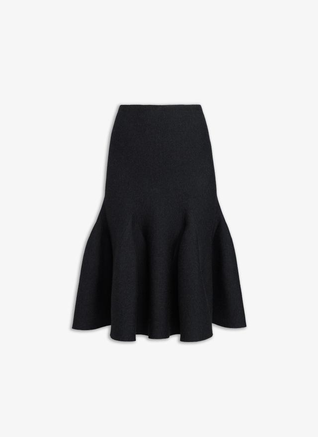 MIDI SKIRT IN SCULPTURAL GODET KNIT Product Image