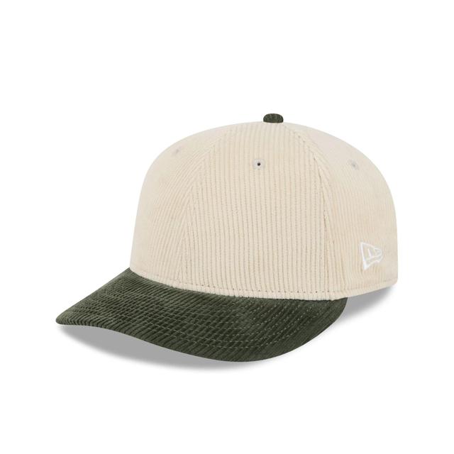 New Era Cap New Olive Corduroy Visor Low Profile 59FIFTY Fitted Hat Male Product Image