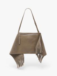 MEDIUM SCARF BAG - SUEDE SHOULDER BAG in 927 cobblestone | JW Anderson US  Product Image