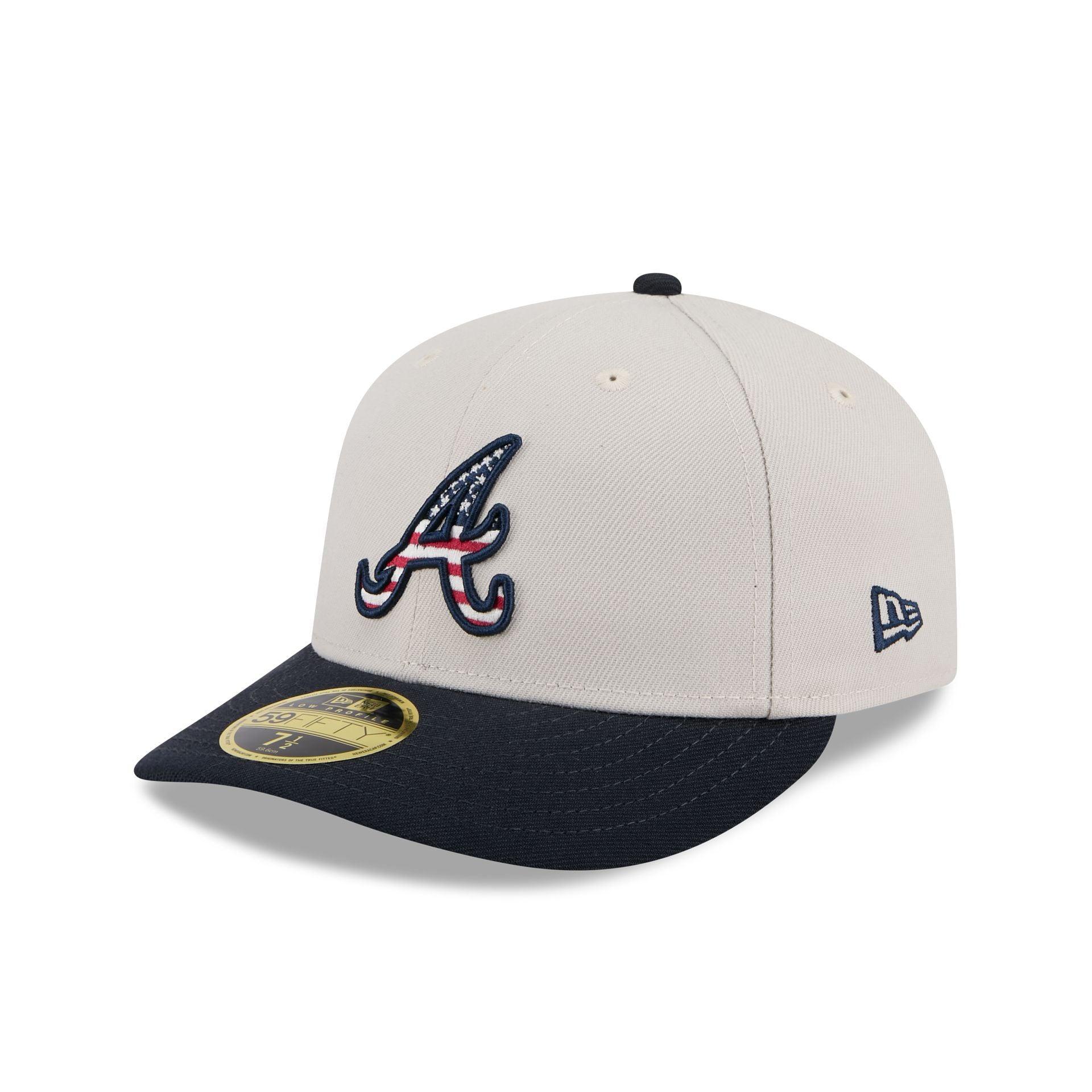 Atlanta Braves Independence Day 2024 Low Profile 59FIFTY Fitted Hat Male Product Image