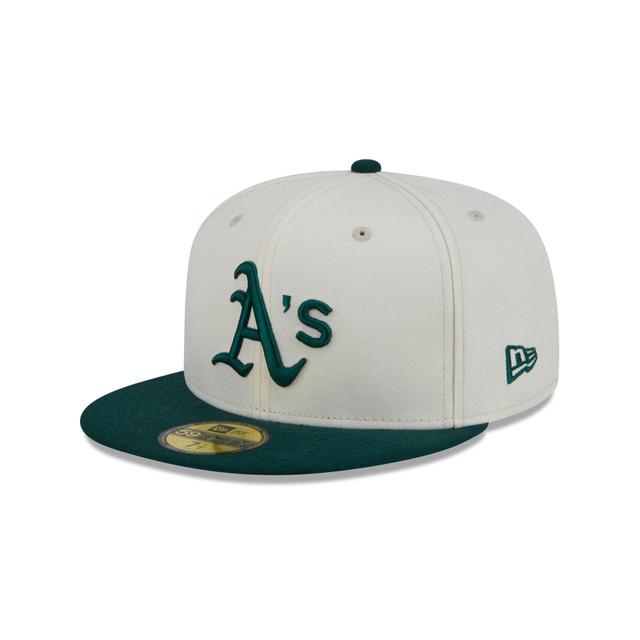 Oakland Athletics Chrome 59FIFTY Fitted Hat Male Product Image