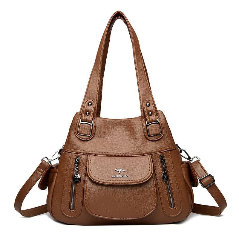 Faux Leather Tote Bag Product Image