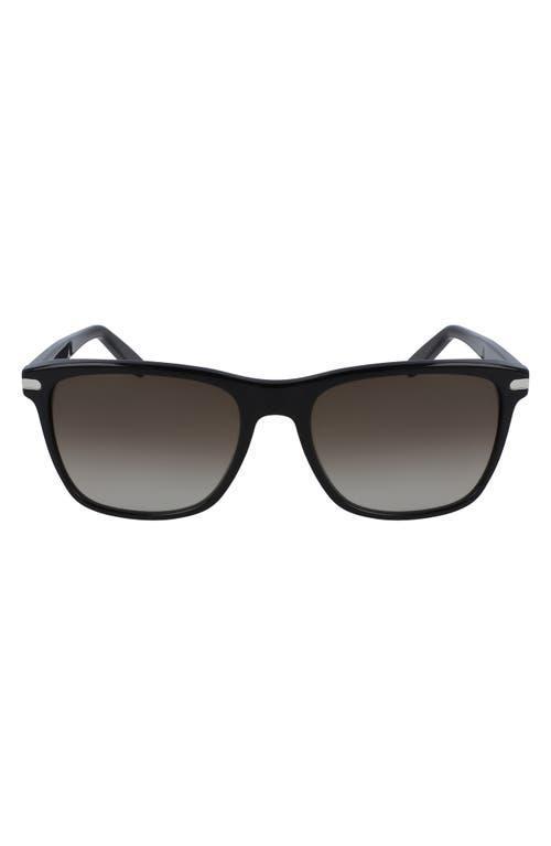 FERRAGAMO 57mm Gradient Rectangle Sunglasses Product Image
