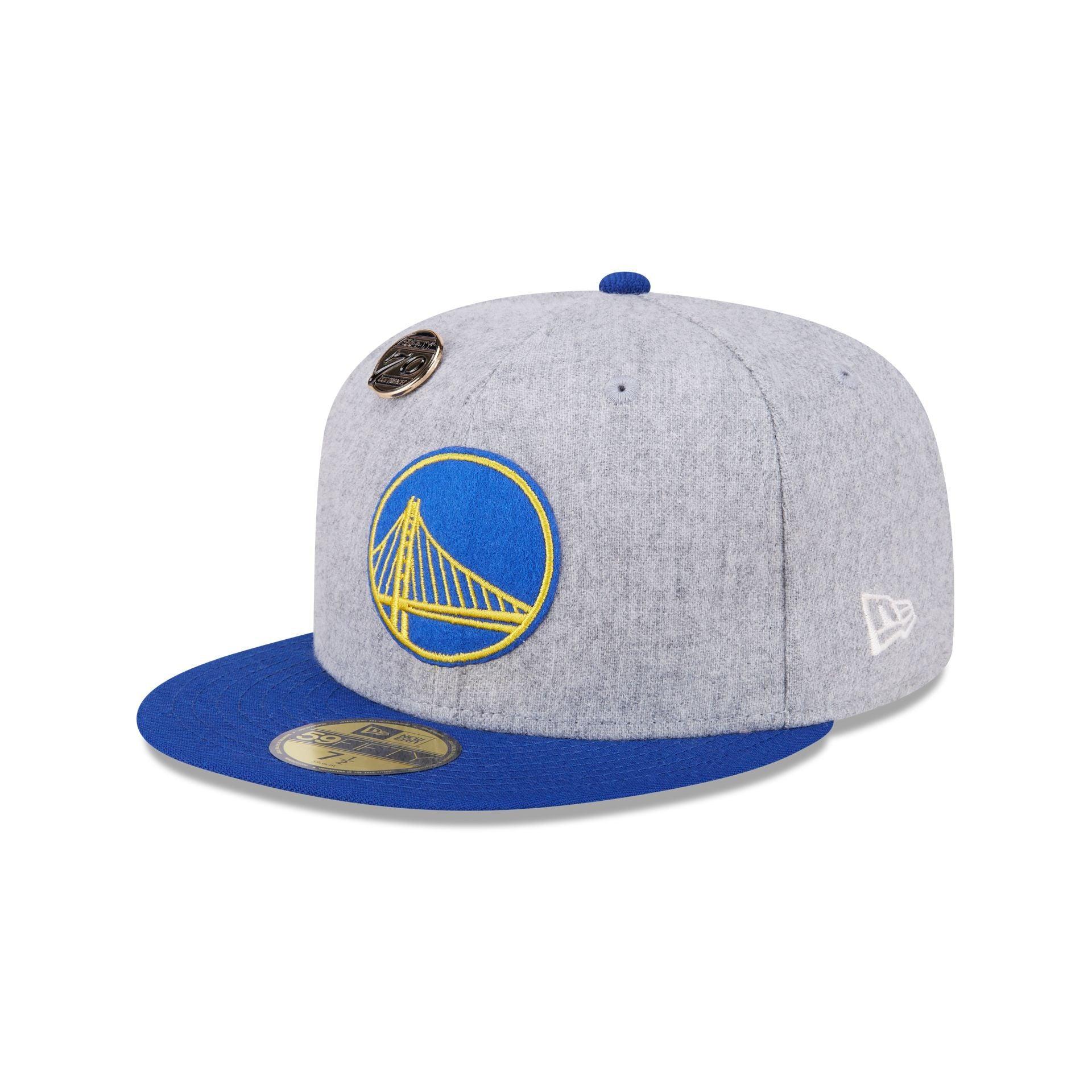 Golden State Warriors 70th Anniversary Gray 59FIFTY Fitted Hat Male Product Image