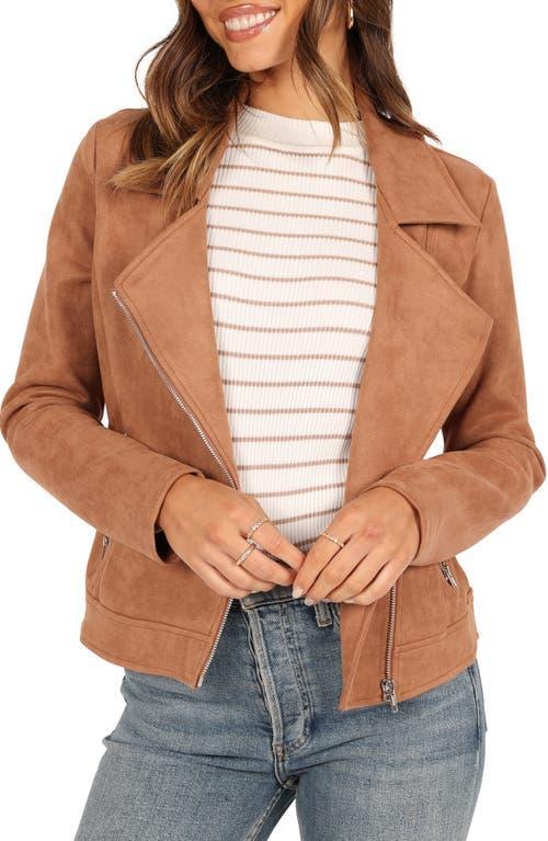 Petal and Pup Womens Spencer Faux Suede Moto Jacket Product Image