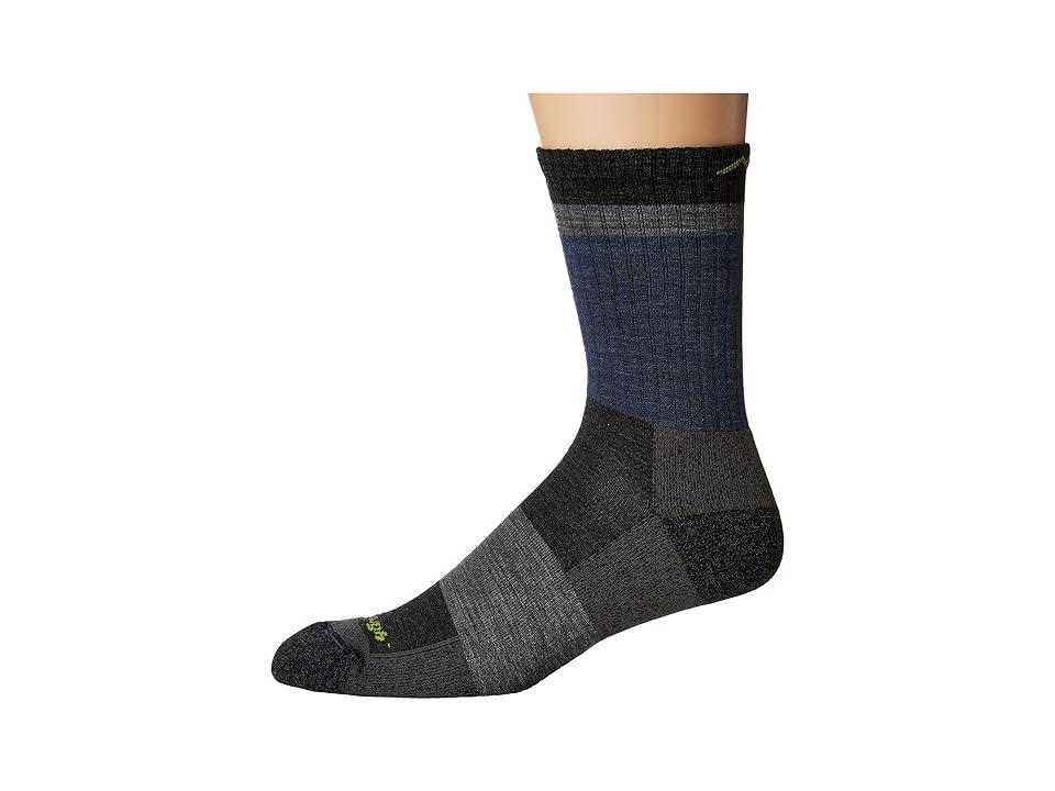 Darn Tough Vermont Heady Stripe Micro Light Cushion Socks Men's Crew Cut Socks Shoes Product Image