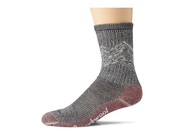 Smartwool Classic Hike Light Cushion Mountain Pattern Crew (Deep ) Men's Crew Cut Socks Shoes Product Image