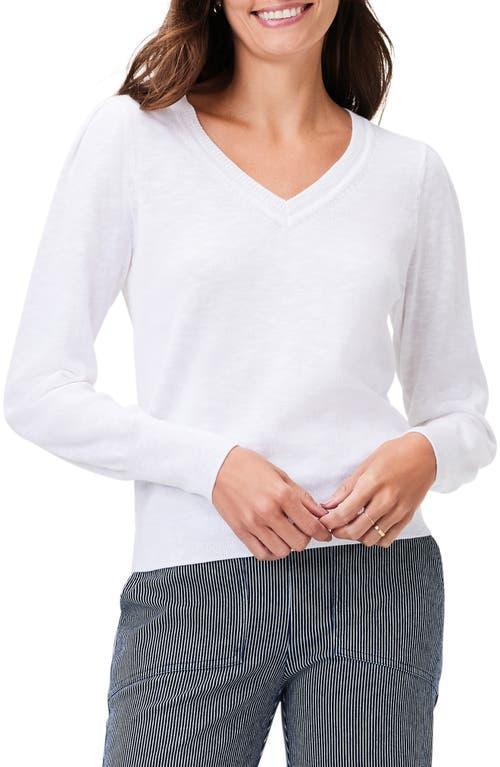 Womens Slub V-Neck Sweater Product Image