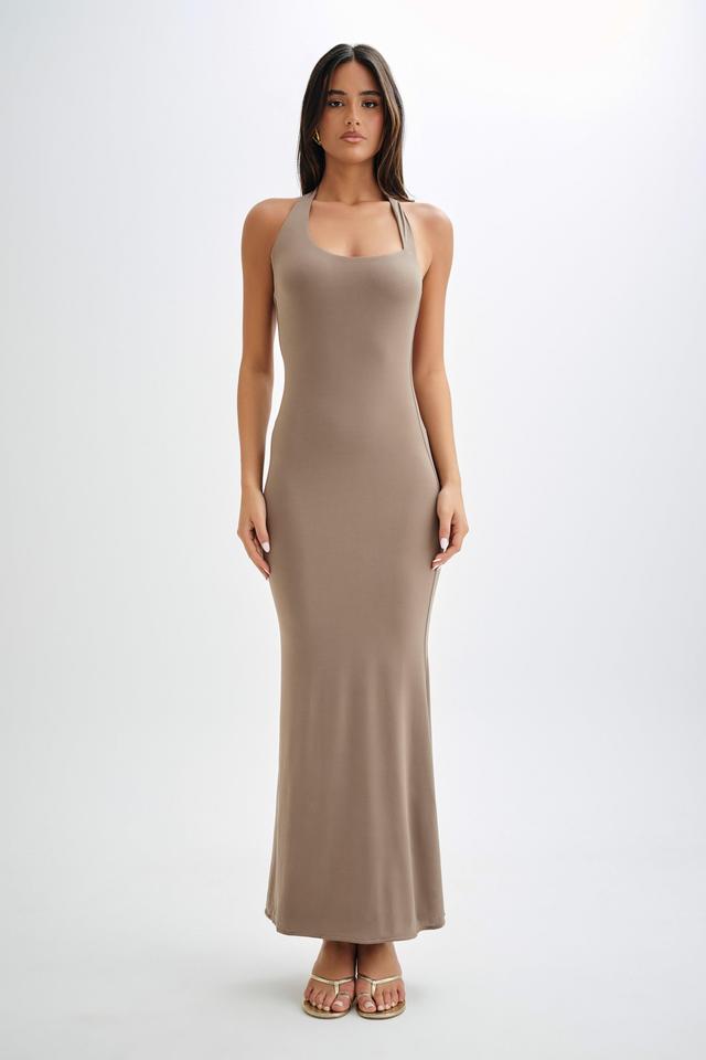 Marianne Asymmetrical Slinky Maxi Dress - Coco Product Image