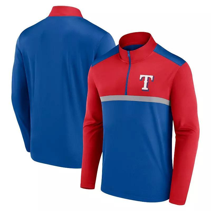 Mens Fanatics Royal Texas Rangers Unstoppable Quarter-Zip Top Product Image